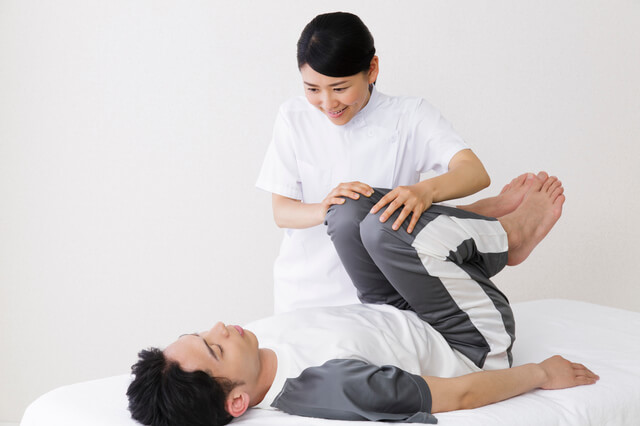 ストレッチの様子